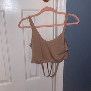 Tan crop top size L